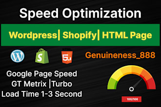 speed up wordpress shopify website and html pages on google page speed gtmetix