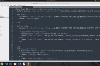 develop and design website on ruby on rails and react with apis