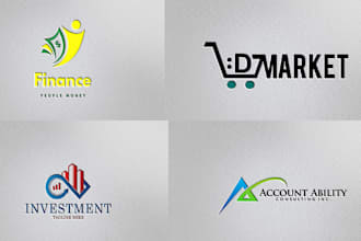 design finance, investment, and consultancy logo
