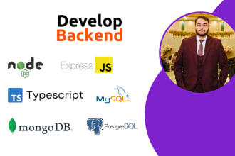 be your node js developer for backend and apis development