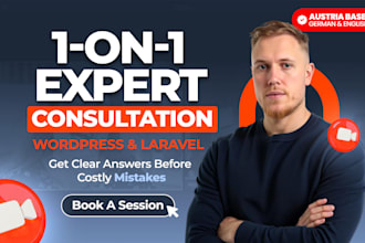 provide a 1on1 consultation for your wordpress or laravel project