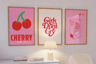 design printable colorful wall art poster canvas for etsy or home