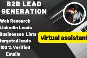 do b2b lead generation, web research, find email address