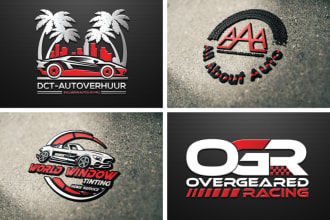 design car logo, car detailing, auto repair, and automotive
