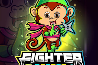 do make an modern custom monkey logo