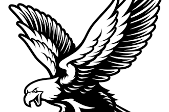 design a professional modern  eagle logo