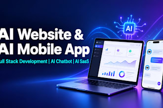 build ai website, ai web app, ai saas and full stack website development