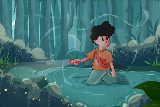 draw cover book for children with high resolution