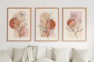 design printable boho wall art poster for etsy or home