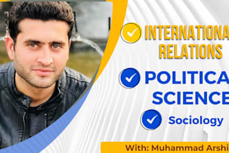 write articles on international relations and political science