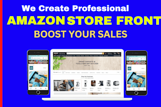 create amazon storefront design or brand store
