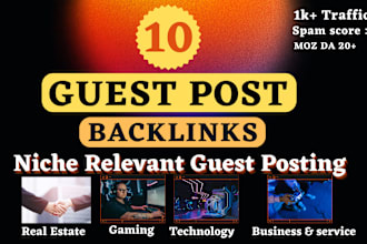 build google indexable guest post backlinks