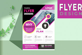 design professional business or event flyers and brochure in 12 hours