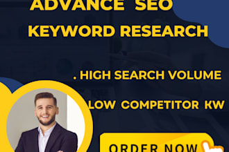 give you advanced profitable  SEO keyword  research