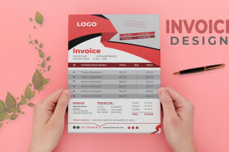 design business invoice, receipt, or letterhead and stationary