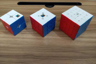 teach how to solve a 2x2, 3x3, 4x4 or 5x5 rubix rubiks cube