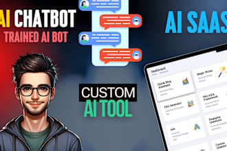 develop ai chatbot, ai website, ai saas or ai software