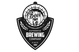design high quality brewery logo with 24 hours