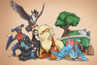 draw you as a pokemon trainer