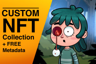 create 1k, 5k, 10k nft art collection with free metadata