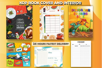 create KDP coloring book cover and page for kids and adult