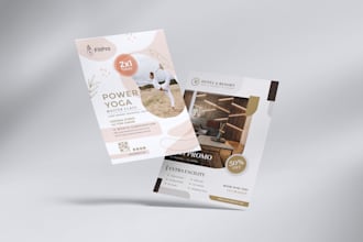 design highly professional flyers and pamphlets for  products