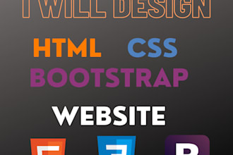 create your website using html CSS bootstrap website
