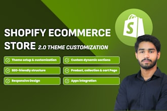 develop or redesign shopify store on dawn theme