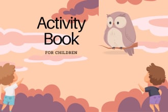 create children worksheets, kids activity book for kdp, etsy