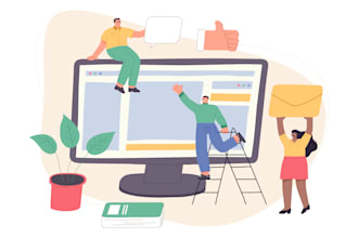 draw professional flat vector illustrations for business, app, web