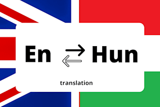 translate texts from english to hungarian and from hungarian to english