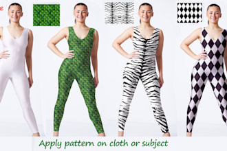 add pattern on dress