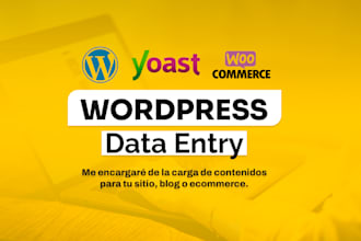 tareas de data entry en wordpress