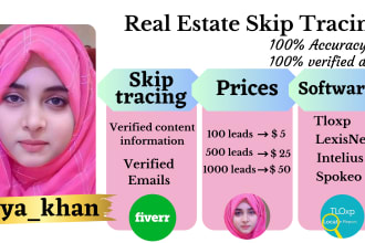 do real estate skip tracing and bulk skip tracing