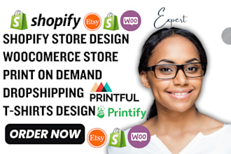 redesign shopify printful etsy print on demand shopify printify, printful store