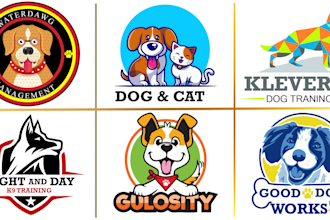 design high quality dog,tiger,lion,wolf,fox,owl,cat, logo for your business