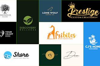 modern minimalist logo design with free social media kit