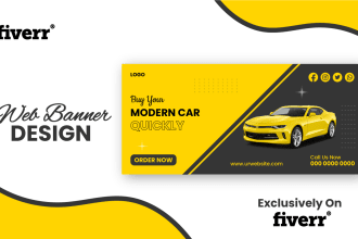design web banners and product banner for marketing