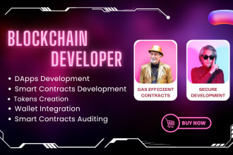 develop dapps with custom smart contracts in solidity