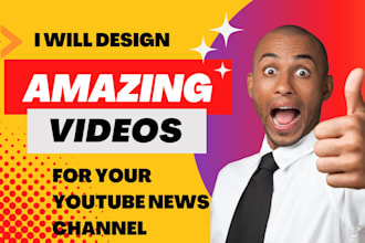 design breaking news video editing for youtube news channel