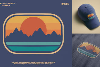 create a retro vintage outdoor design for your brand