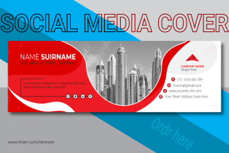design facebook banner or social media cover and youtube thumbnail