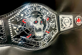 make a custom gaming and esports championship belt