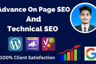 do advance wordpress on page SEO and technical optimization with rank math