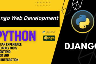 build a website and web application using python django