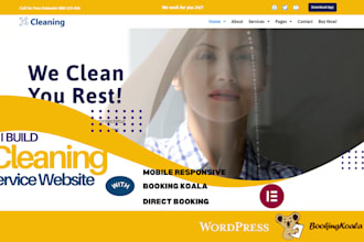 cleaning website service with booking koala, booking koala website, bookingkoala