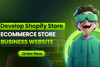 build shopify store, ecommerce website, shopify dropshipping