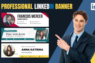 make professional social media web banners for facebook linkedin youtube twitter