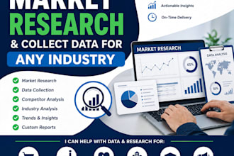 conduct market research collect data for any industry