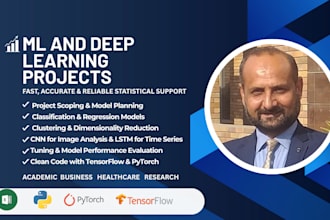 provide projects using ml and deep learning algorithms